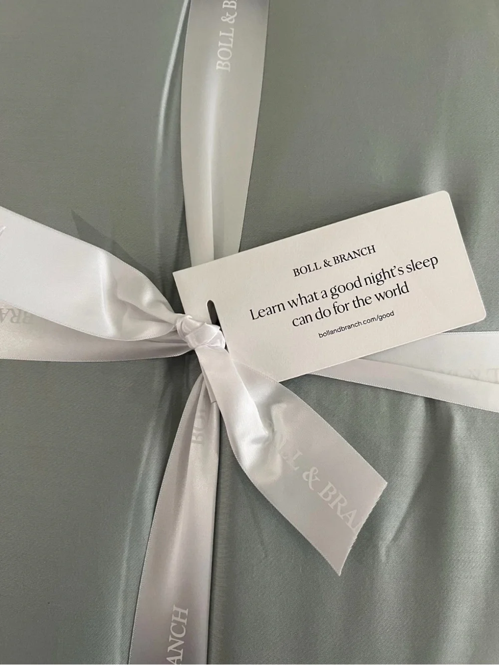 BOLL & BRANCH 2pc Comforter Set 100% Organic Cotton Twin Shore